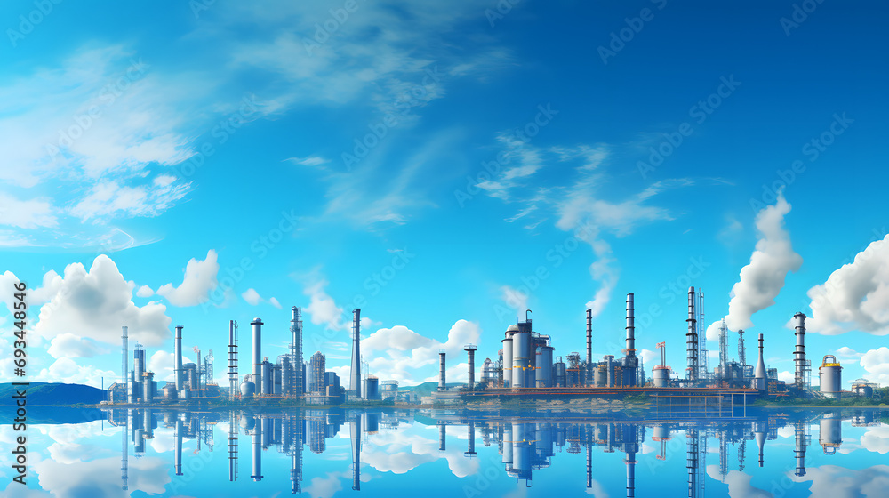 Fuel and Power Industry-themed Background, Illustrating the Dynamic Landscape of Energy Production.