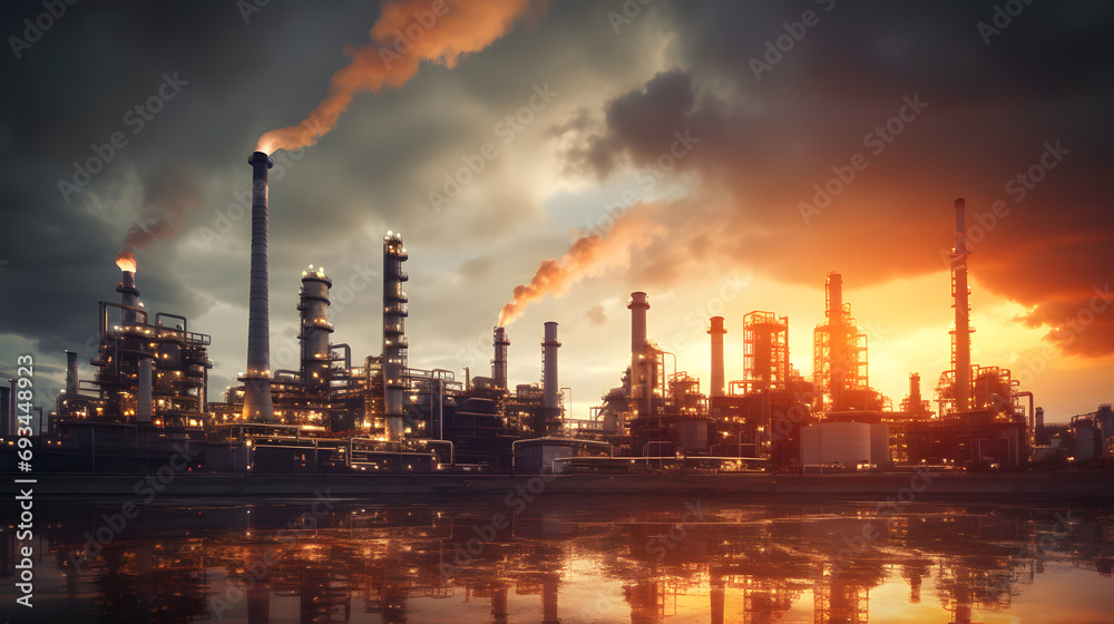 Fuel and Power Industry-themed Background, Illustrating the Dynamic Landscape of Energy Production.
