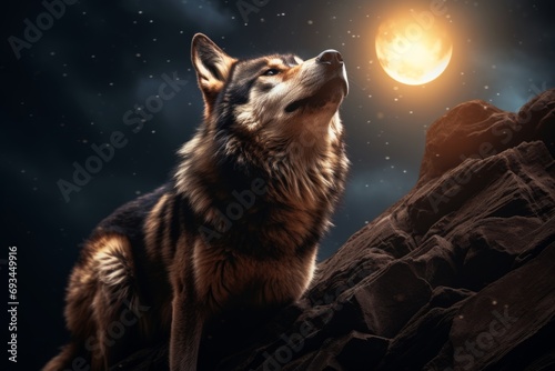 wolf in the night