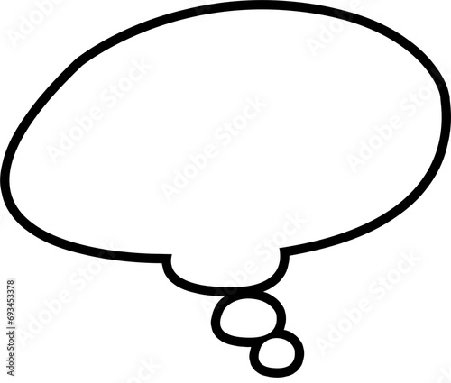 테두리가 있는 말풍선