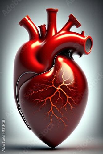 human anatomy, heart shown