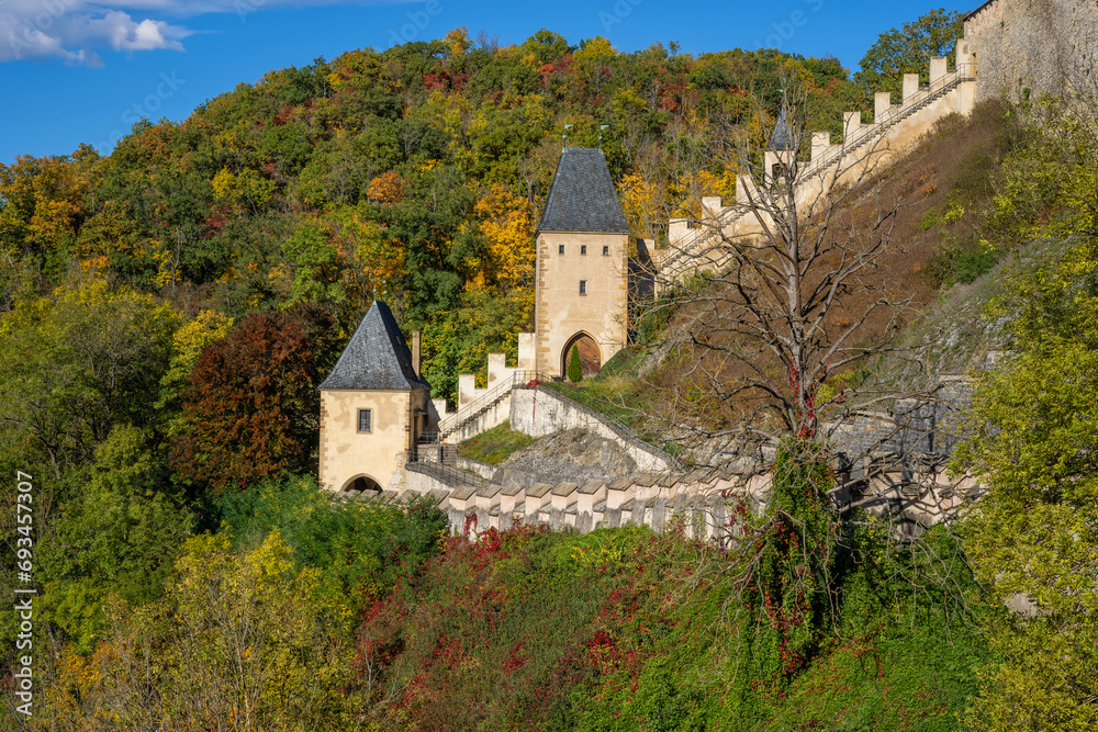 Karlstejn Castle - medieval fortress in Czechia