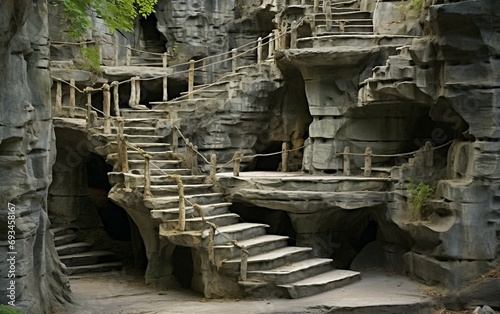 Rock-cut Stairs.