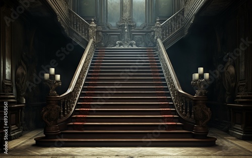 Straight Stairs. photo