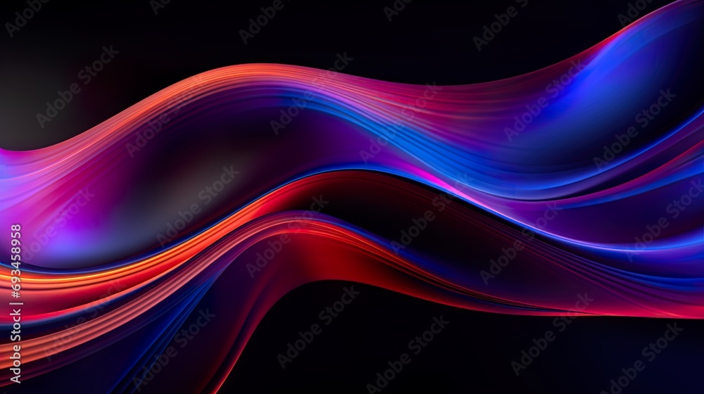 Abstract neon wave shape glowing in ultraviolet spectrum purple Futuristic background Abstract neon wave shape glowing in ultraviolet spectrum purple Futuristic background