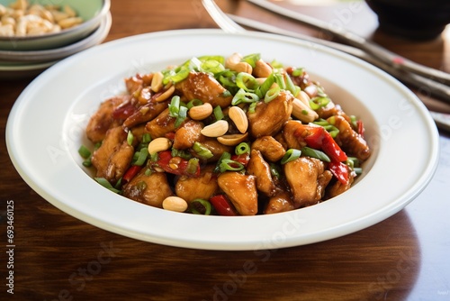 Kung Pao Chicken: Spicy Stir-Fry with Chicken, Peanuts, and Vegetables