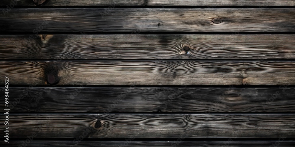 black wood texture, dark wooden abstract background, generative ai