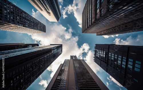 Looking up to the sky with ...