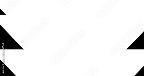 Pack of Black and white Arrow Transition pulse like straight smooth animation. Right-left visual transfer follow monochromatic geometric illusion transition stock motion graphic.