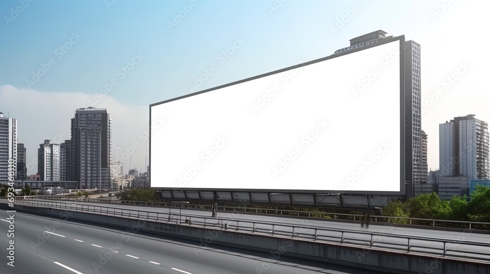 Advertising mock up blank billboard with copy space for your text content public information board billboard blank for outdoor advertising poster