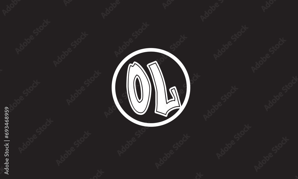 OL, LO, O, L Abstract Letters Logo Monogram OL, LO, O, L Abstract Letters Logo Monogram
