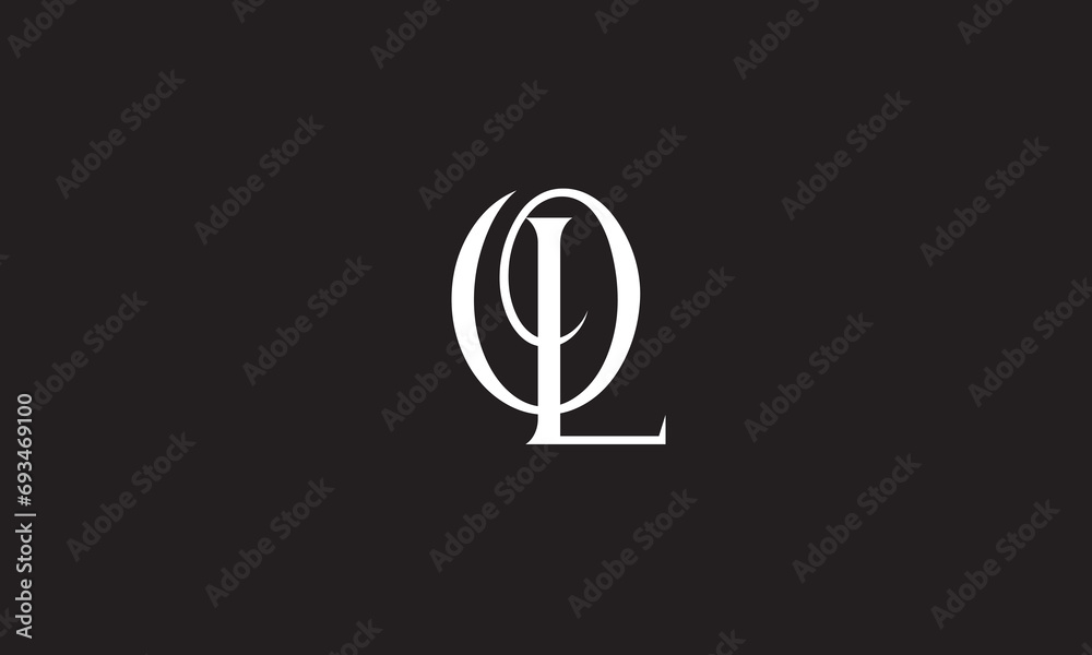 OL, LO, O, L Abstract Letters Logo Monogram	