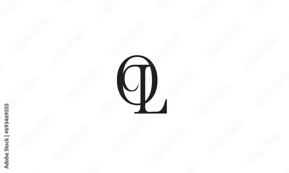 OL, LO, O, L Abstract Letters Logo Monogram OL, LO, O, L Abstract Letters Logo Monogram