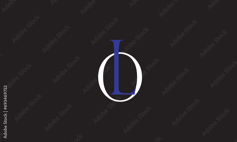 OL, LO, O, L Abstract Letters Logo Monogram OL, LO, O, L Abstract Letters Logo Monogram