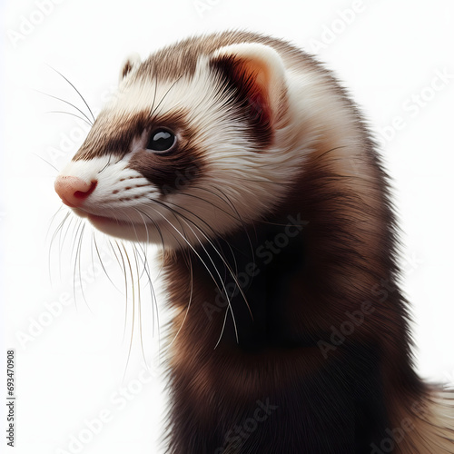 Portrait of ferret, cute and funny, Ferret, 雪貂, hurón, السمور, Frettchen, furão, хорек, furet, フェレット, समोर photo