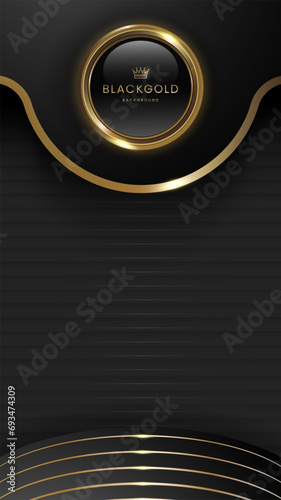 luxury black shining gold background
