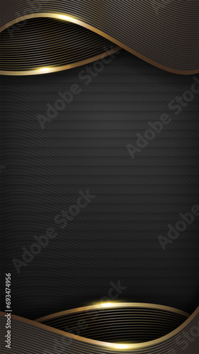 luxury black shining gold background