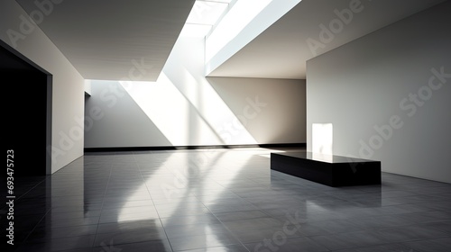 Modern Interior Design with Light and Shadows Play