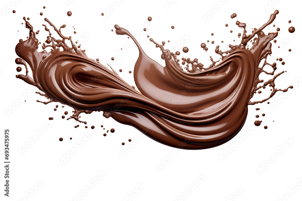 A graphic resource featuring chocolate splashes in a swirl pattern, available in PNG format A graphic resource featuring chocolate splashes in a swirl pattern, available in PNG format