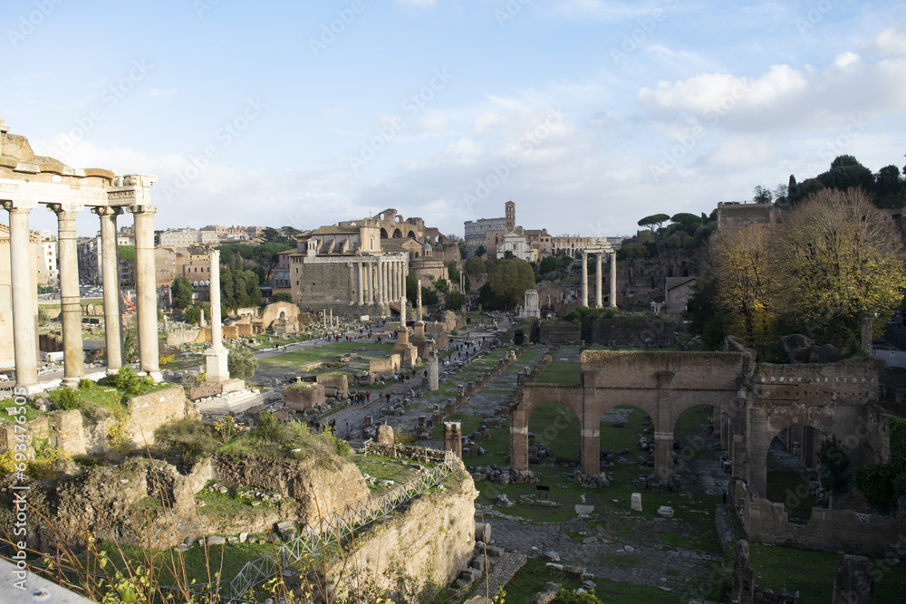 Roman forum at Rome