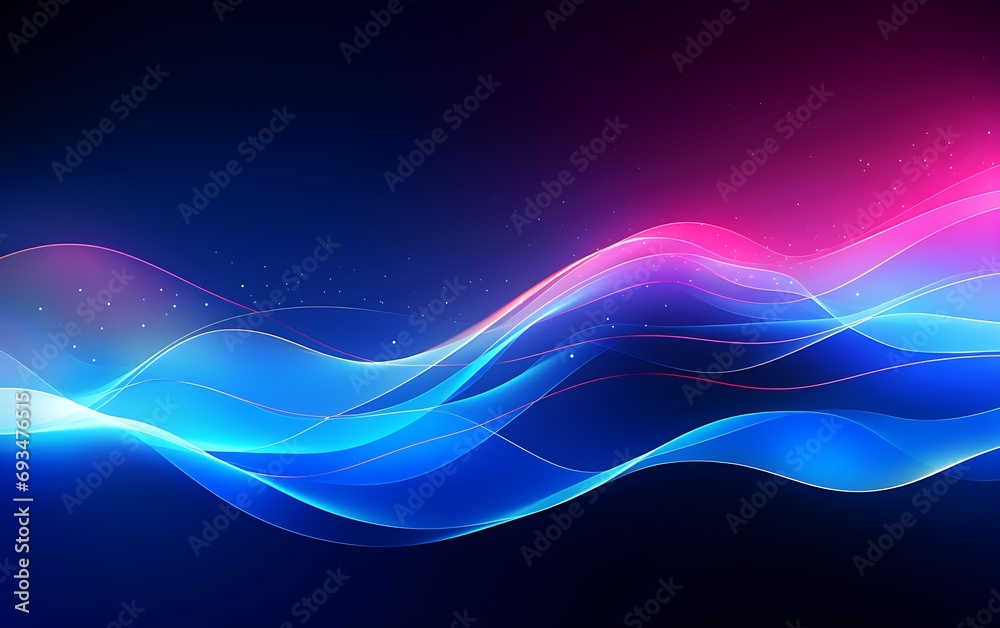 Fototapeta premium Abstract polygonal space low poly dark background with connecting dots and lines connection