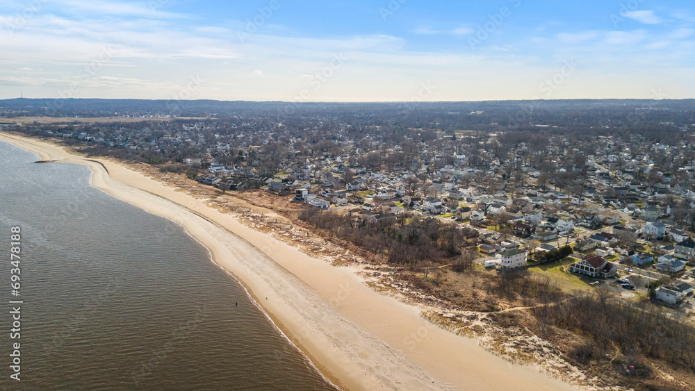 Keansburg New Jersey Aerial Beach Keansburg New Jersey Aerial Beach