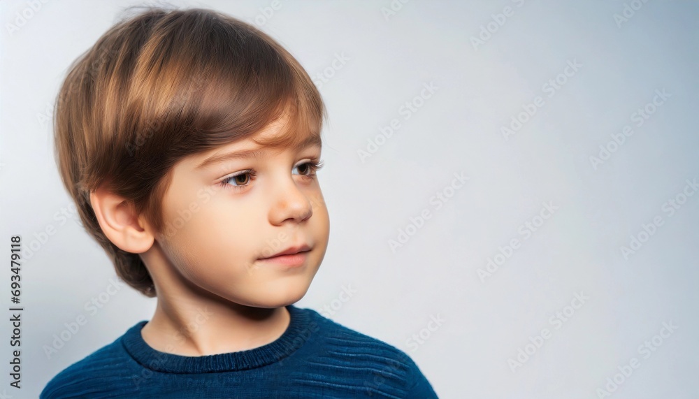 Cute caucasian little boy with brown hair. Cute caucasian little boy with brown hair.