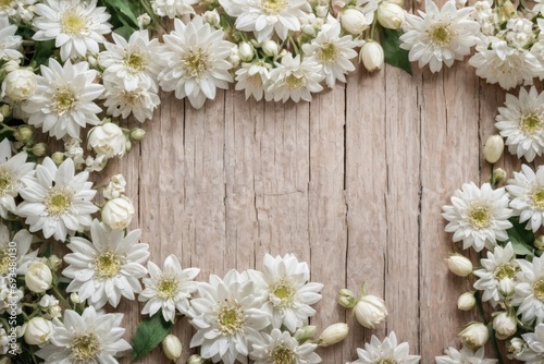 light white flowers wood