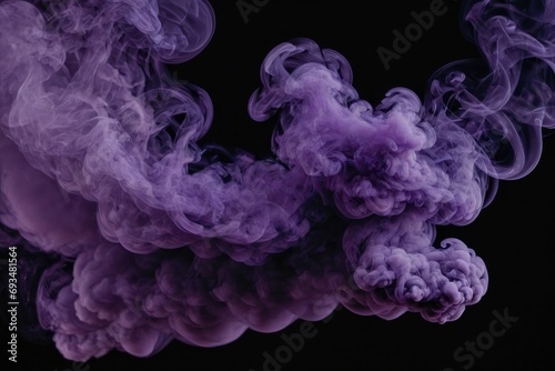 mysterious dark purple smoke