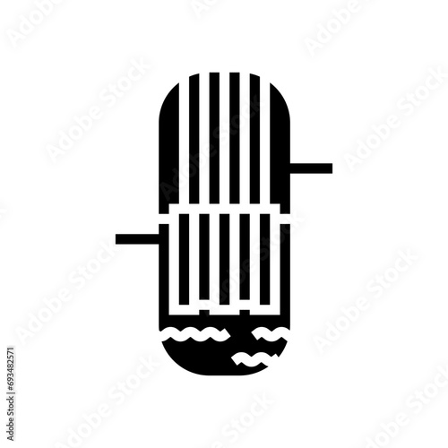 reactor nuclear energy glyph icon vector. reactor nuclear energy sign. isolated symbol illustration