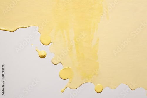 pastel yellow watercolor paint copy space