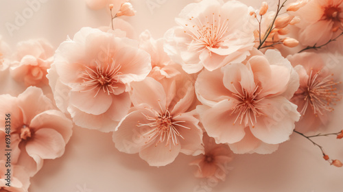 Beautiful flowers in soft color and blur style for wedding background. © Jioo7