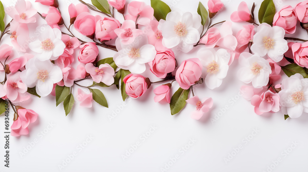 Delicate Floral Arrangement on White Delicate Floral Arrangement on White