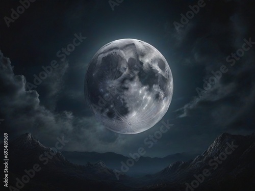 full moon in the sky © Shabila