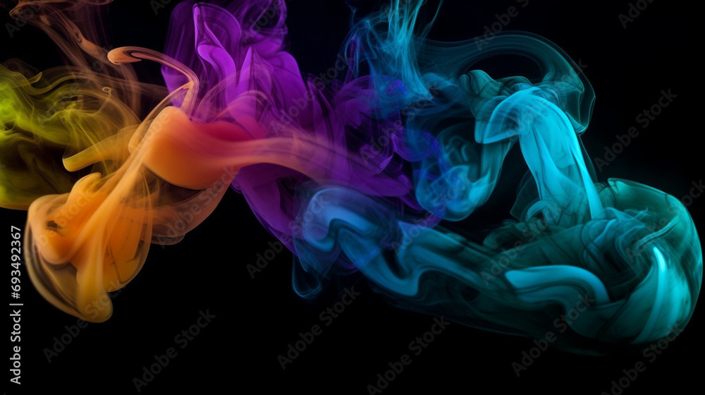 Fototapeta premium abstract art color palette 3D high resolution . selective focus . Generative AI,