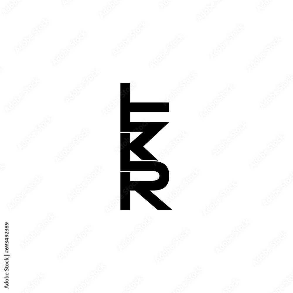 tkr lettering initial monogram logo design tkr lettering initial monogram logo design