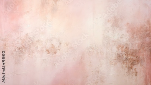 Blush Splattered Paint on Canvas. Creative Presentation Background