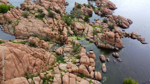 Granite Dells on Watson Lake, Prescott, Arizona photo