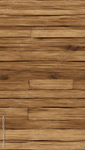 Brown wooden background, folded without seams, old brown boards. Generative ai