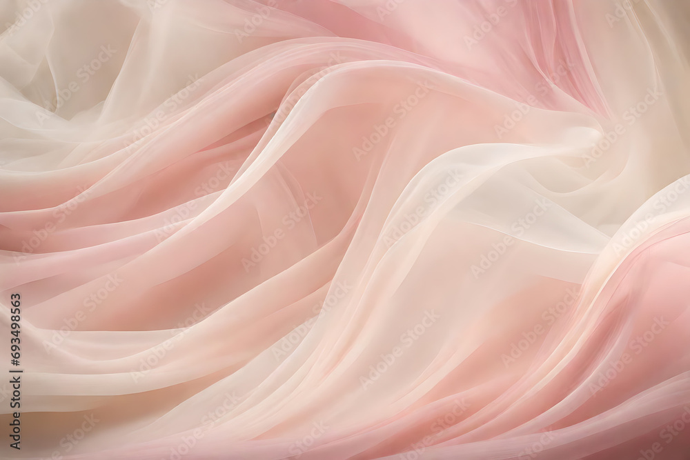 Soft Pink chiffon fabric texture background - Ethereal and elegant Texture Background.