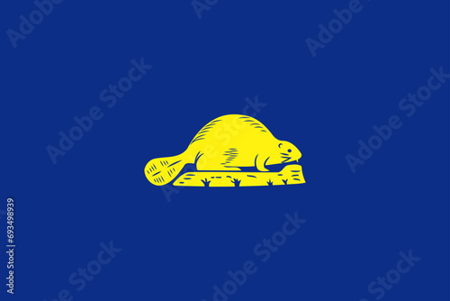 Flag of Oregon (reverse)