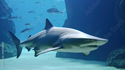 Big shark in aquarium