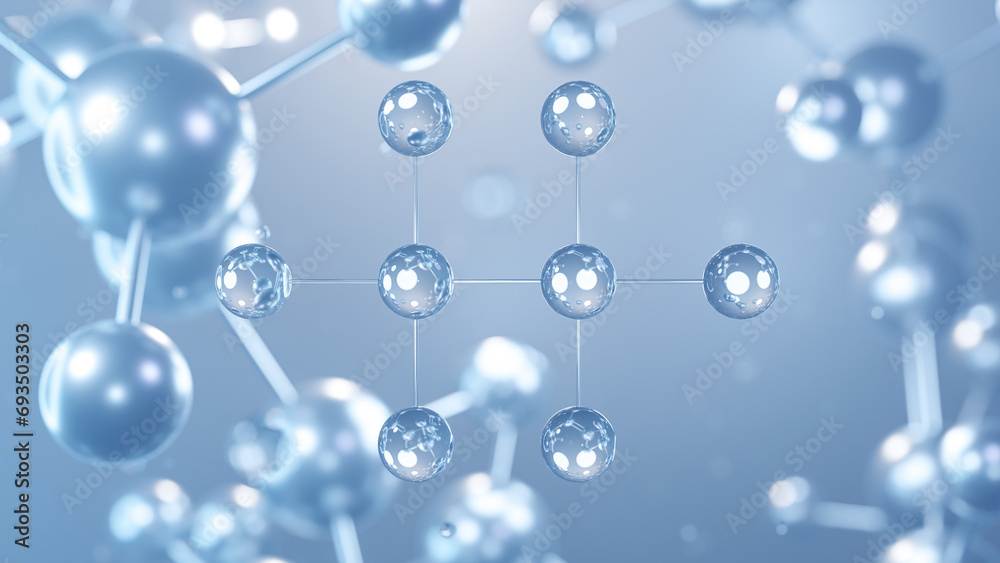 hexachloroethane molecular structure 3d, flat model, perchloroethane, structural chemical formula view from a microscope hexachloroethane molecular structure 3d, flat model, perchloroethane, structural chemical formula view from a microscope