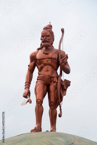 21 Ft. tall statue of Lord Parashuram, Burondi village, near Dapoli, Ratnagiri, Kokan, Maharashtra, India. photo