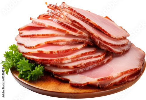 ham isolated on white background