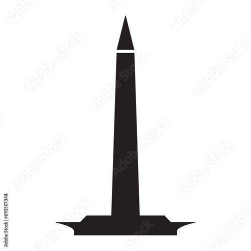 obelisk icon design vector isolated