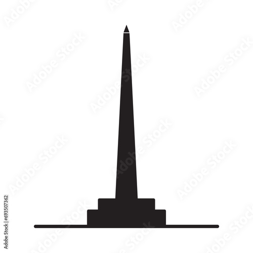obelisk icon design vector isolated