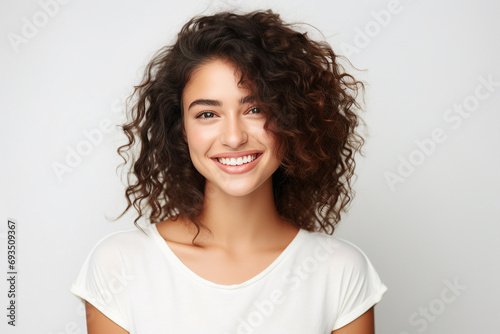 AI generated image of cheerful gorgeous stunning girl
