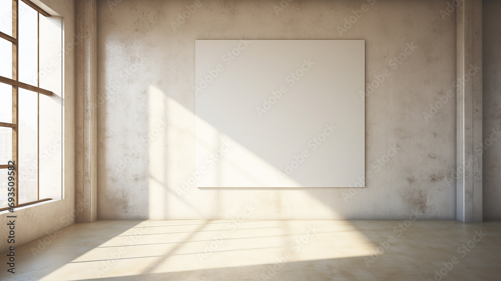 vertical empty frame on floor interior clean direct vertical empty frame on floor interior clean direct