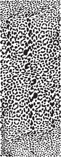 Abstract leopard fur motifs background 